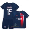 Officiële Voetbalshirt + Korte Broek Paris Saint-Germain Danilo 15 Thuis 2023-24 - Kids